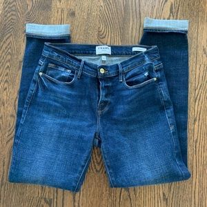Frame, Le Garçon, low rise, slouchy fit, size 27